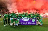 Celtic viert het kampioenschap. © Getty Images