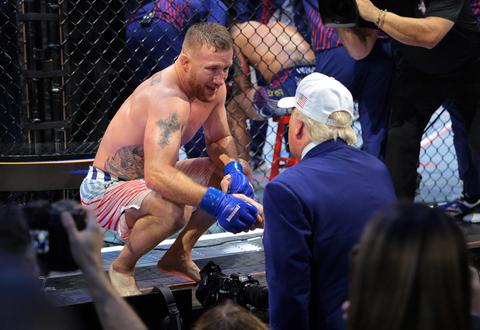 UFC-ster levert sensationeel einde aan droomavond president Donald Trump