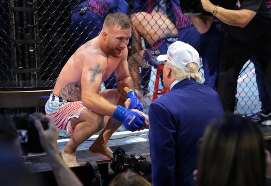 UFC-ster levert sensationeel einde aan droomavond president Donald Trump