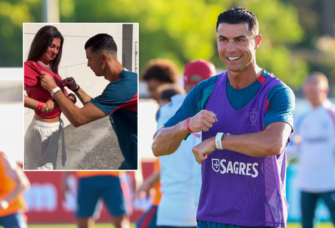 'Verliefde' influencer krijgt ervan langs na ontmoeting met Cristiano Ronaldo op WK voetbal