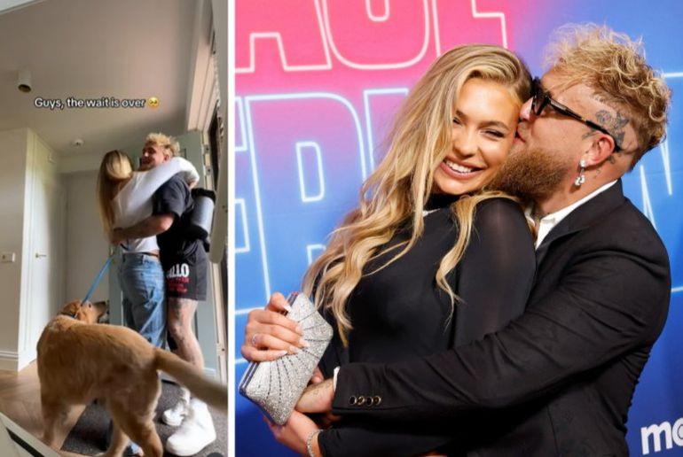 'Jongens, het wachten is voorbij': Jutta Leerdam springt verloofde Jake Paul na lange tijd weer in z'n armen