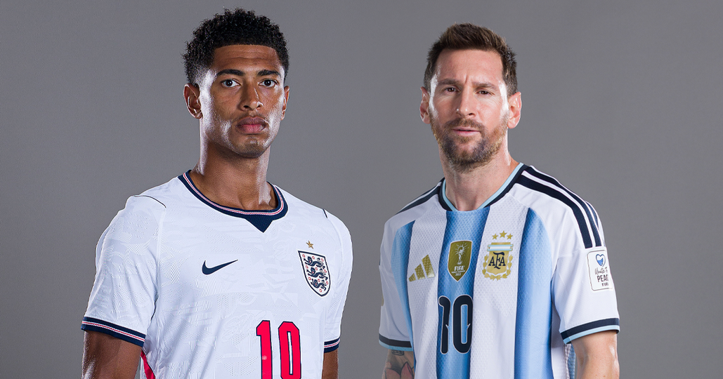 Alle ogen zijn gericht op Jude Bellingham en Lionel Messi in de halve finale van het WK. © Getty Images