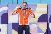 Harrie Lavreysen met zijn gouden medailles. © Getty Images
