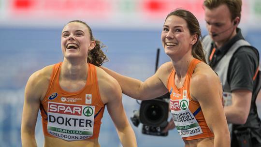 Topatletes Emma Oosterwegel en Sofie Dokter zorgen voor geweldig slot van EK-zevenkamp