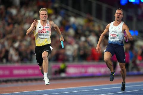 Nederlandse estafetteploeg grijpt naast eremetaal op 4x100 meter