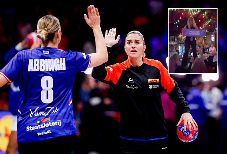 Nederlandse handbalsters feesten erop los na emotioneel afscheid Estavana Polman en Lois Abbingh op WK