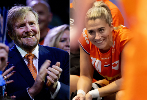 Koning Willem-Alexander en Estavana Polman baren opzien op WK-handbal: ‘Ik had dat niet gedurfd’