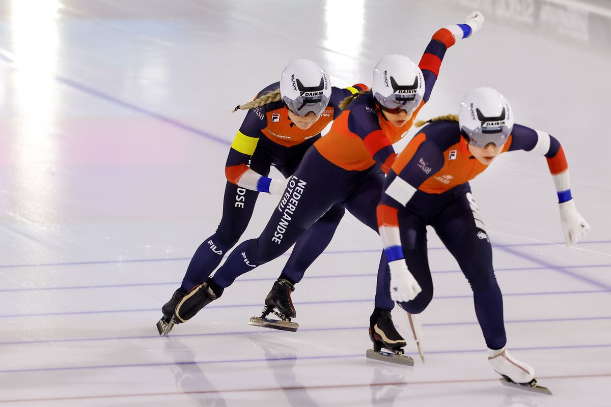 IJzersterke Nederlandse vrouwen pakken goud op de ploegenachtervolging