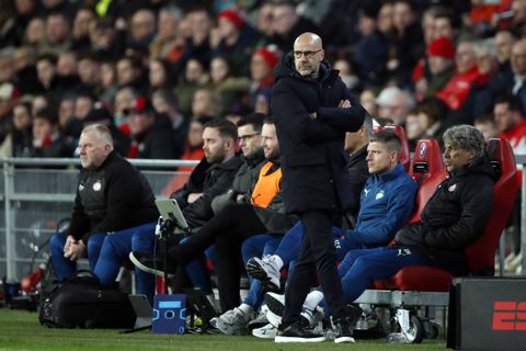 Peter Bosz maakt zich geen zorgen om gemiste kansen van PSV tegen Heracles: 'Hebben nog steeds de meeste goals'