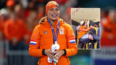Olympisch kampioene Jutta Leerdam en verloofde Jake Paul razend populair tijdens carnaval: iconische gouden kus gaat viraal