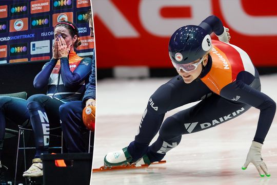 Xandra Velzeboer verovert zilver op 500 meter na hectische finale, Suzanne Schulting eindigt in tranen