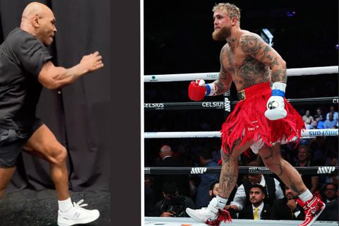 Hilariteit om trainingsvideo grommende Mike Tyson: 'Zo krijg je Jake Paul wel te pakken'