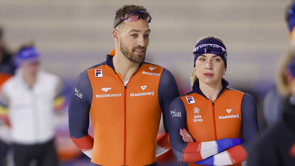 Schaatskoppel Joy Beune en Kjeld Nuis zoekt ontspanning in luxe resort, maar traint ook 'gewoon' door in de zon
