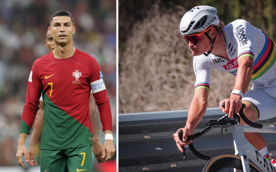 Cristiano Ronaldo kopieert Mathieu van der Poel: 'Ik draag dit al jaren'