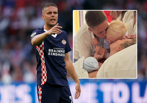 PSV'er Joey Veerman en vriendin Chantalle Schilder vieren speciale dag: 'De grootste knuffelbeer'