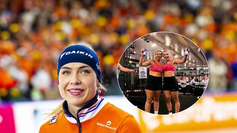 Topschaatster Joy Beune levert prachtige prestatie in andere sport met haar zus: 'Trots op jullie'