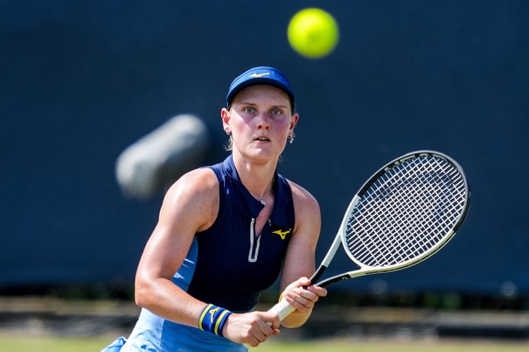 Domper voor Nederlandse toptennisster na beste prestatie ooit in eigen land