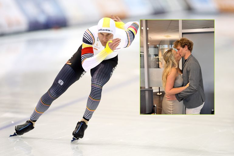 Weer feest bij Team Essent: schaatser trouwt drie weken nadat hij vader werd met moeder van zijn dochter