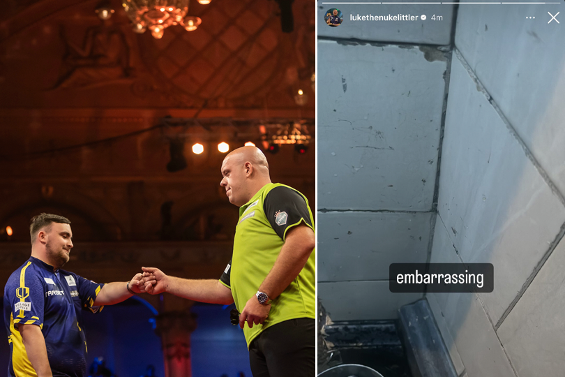 Luke Littler plaatst en verwijdert vage Instagram Story na verlies tegen Michael van Gerwen