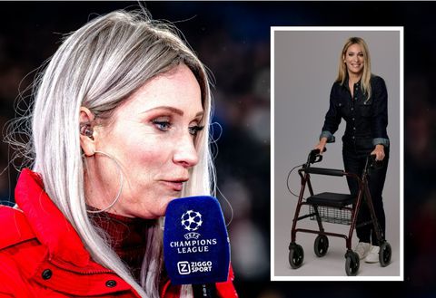 Foto van presentatrice Hélène Hendriks met rollator duikt op, datum van terugkeer op televisie bekend