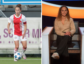 Soraya Verhoeve in het shirt van Ajax en bij De slimste mens © Getty Images, Instagram Soraya Verhoeve