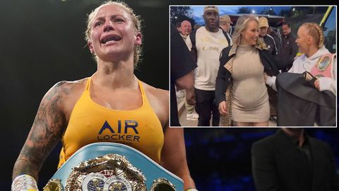 Boksster Ebanie Bridges gaat bom droppen: The Blonde Bomber is zwanger