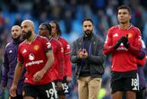Ruben Amorim, een van de slechtste trainers ooit bij Manchester United, heeft nog drie duels de tijd om het tij te keren. ©Getty Images