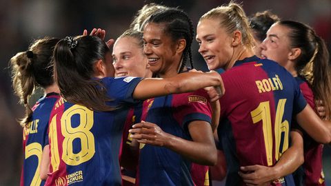 Oranje Leeuwin Esmee Brugts scoort voor Barcelona in Champions League