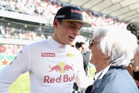 Max Verstappen en Bernie Ecclestone in 2016 © Getty Images