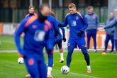 Oranje werkt de laatste training af richting de interland met Litouwen ©ANP