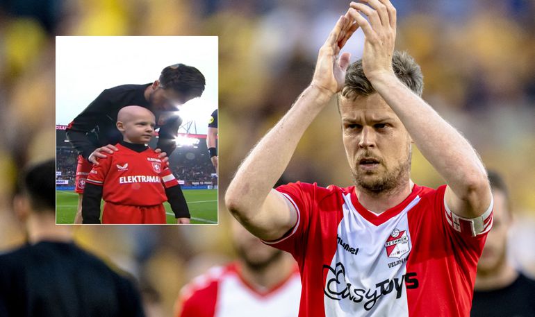 Ontroerende beelden: zieke zoon van oud-voetballer krijgt heldenontvangst in vol stadion FC Twente