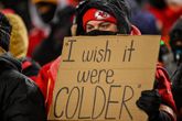 Chiefs-fans na ijskoude wedstrijd naar ziekenhuis vanwege onderkoeling of bevriezing