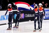 De shorttrackvrouwen pakten goud op de WK shorttrack. © Getty Images