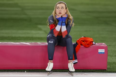 'Korte beentjes' zitten schaatskoningin Joy Beune dwars, collega's kennen geen genade