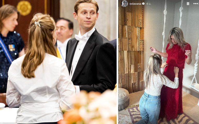 Estavana Polman, Rafael van der Vaart en Frenkie de Jong trekken alles uit de kast voor luxe diner met koning Willem-Alexander