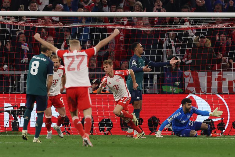 LIVE Bayern München - Arsenal | Joshua Kimmich kopt lekker raak, Arsenal moet aan de bak
