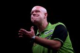 Een balende Michael van Gerwen. © Getty Images