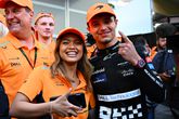 Bianca Bustamante met McLaren-coureur Lando Norris. ©Getty Images