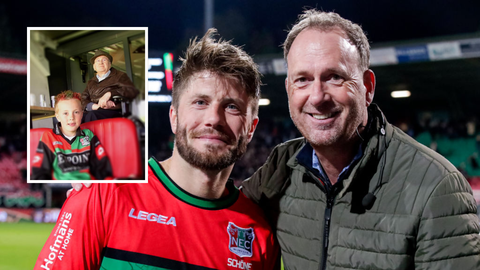 Nederlandse presentator deelt emotionele NEC-foto in aanloop naar speciaal moment: 'Mijn vader had een herseninfarct...'