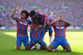 Feestende spelers van Crystal Palace. © Getty Images