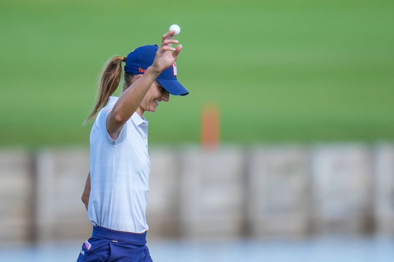 Golfster Anne van Dam worstelt met gameplan bij Dutch Ladies Open: 'Dat klinkt misschien gek'