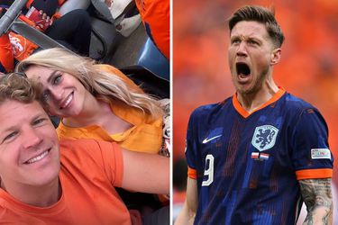 Zwangere Irene Schouten duikt na ontslag uit ziekenhuis op in Hamburg en geniet van Oranje