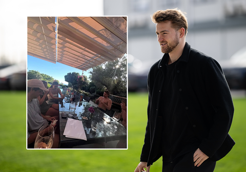 Matthijs de Ligt geniet van vakantie tijdens WK voetbal: Mikky Kiemeney (vrouw Frenkie de Jong) reageert