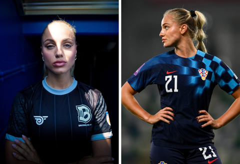 'Mooiste voetbalster' beproeft geluk ver weg van voetballende vriend, maar neemt familielid mee