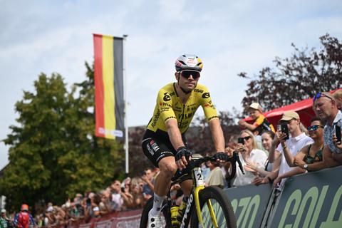Topwielrenner Wout van Aert kan voor één keer prima leven met tweede plek achter bekende