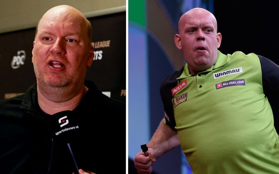 Dartvrienden Michael van Gerwen en Vincent van der Voort na zeldzame hoogtepunten vroeg klaar