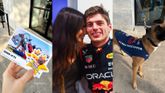 Kelly Piquet met Max Verstappen (Getty Images) en haar Instagram Stories