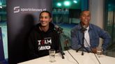 Dai Dai N'tab (rechts) en Sebas Diniz in de Sportnieuws.nl-podcast Schaats Inside © Sportnieuws.nl