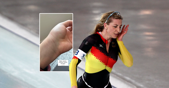 Schaatslegende Anni Friesinger (48) brengt bezoek aan ziekenhuis na ongeluk in andere sport