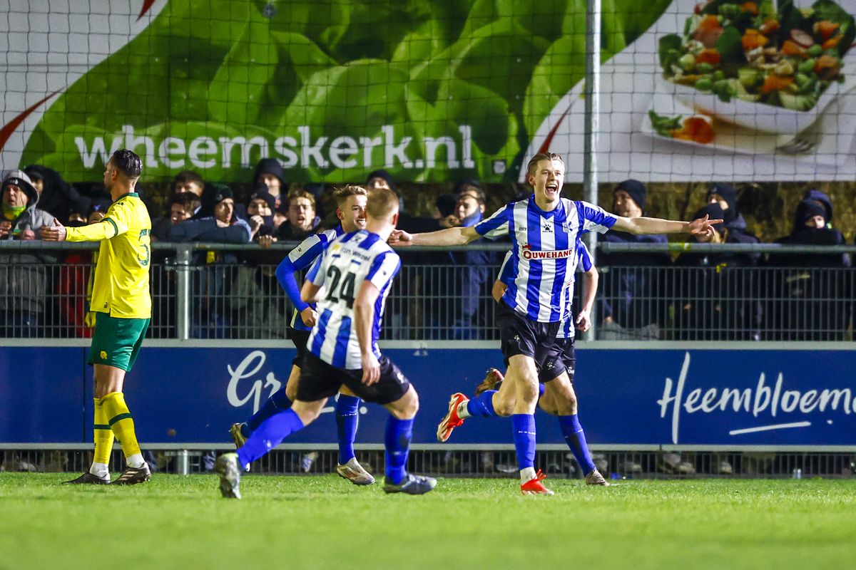 Amateurs Quick Boys zorgen na brand ook voor vuurwerk met stunt in KNVB Beker